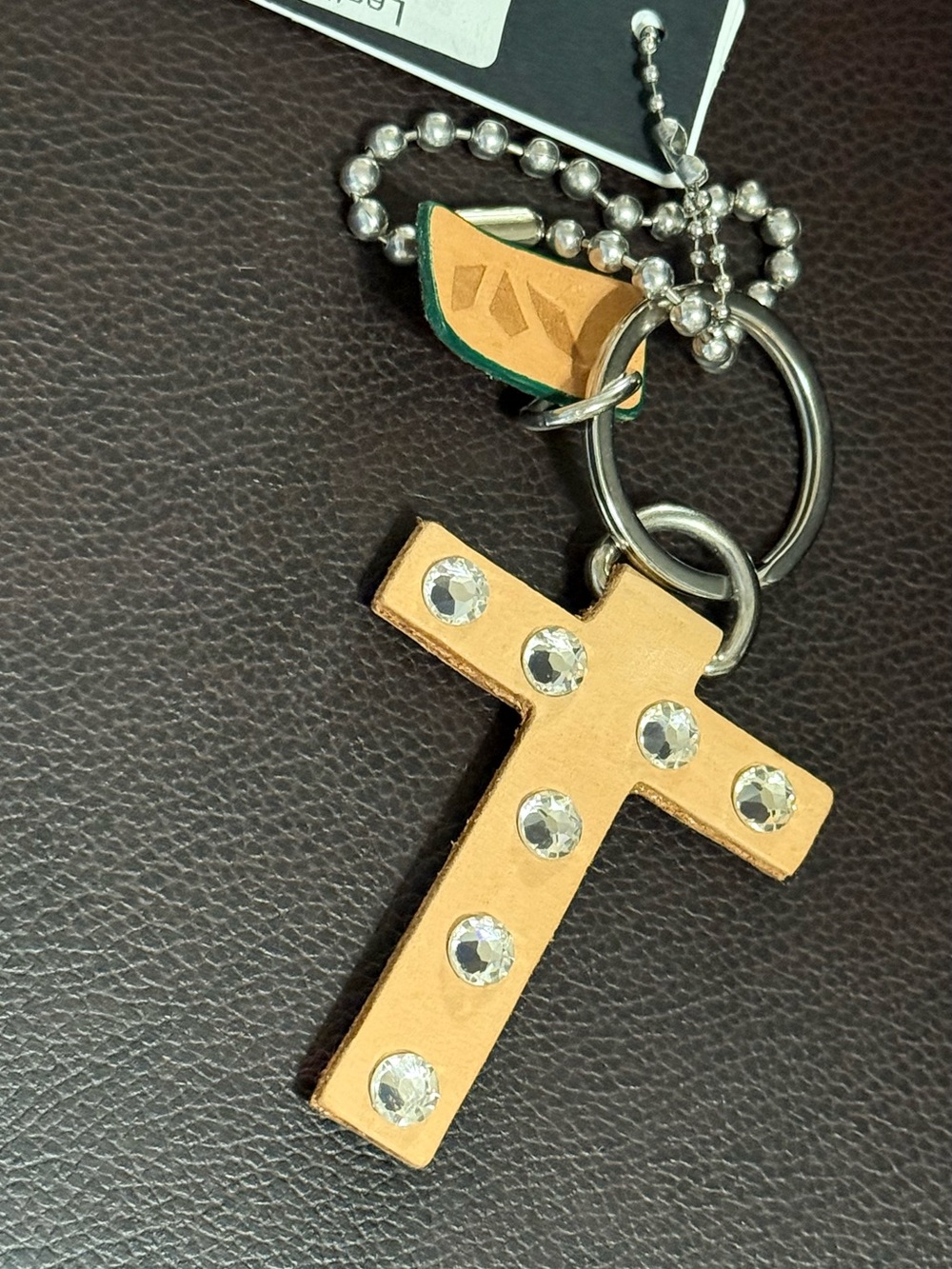 Consuela Iced Letter “T” Keychain/Bag Charm - Picture 2 of 5
